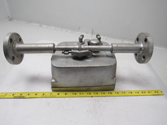 W&T Varea-Meter 4-1/4" SS Flange Mount Inline Pneumatic Transmitter 10-100%