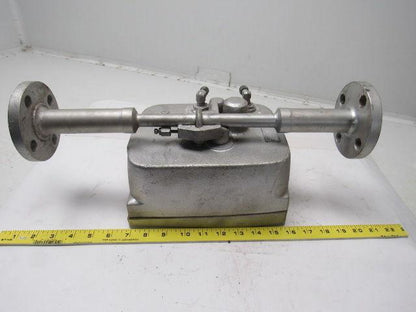 W&T Varea-Meter 4-1/4" SS Flange Mount Inline Pneumatic Transmitter 10-100%