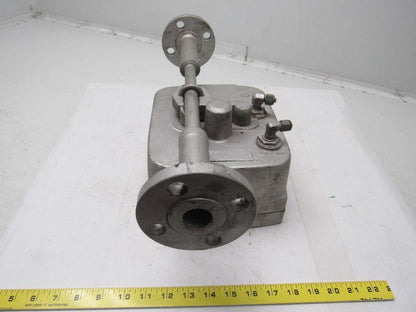 W&T Varea-Meter 4-1/4" SS Flange Mount Inline Pneumatic Transmitter 10-100%