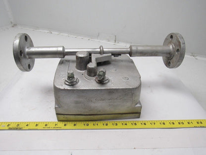 W&T Varea-Meter 4-1/4" SS Flange Mount Inline Pneumatic Transmitter 10-100%