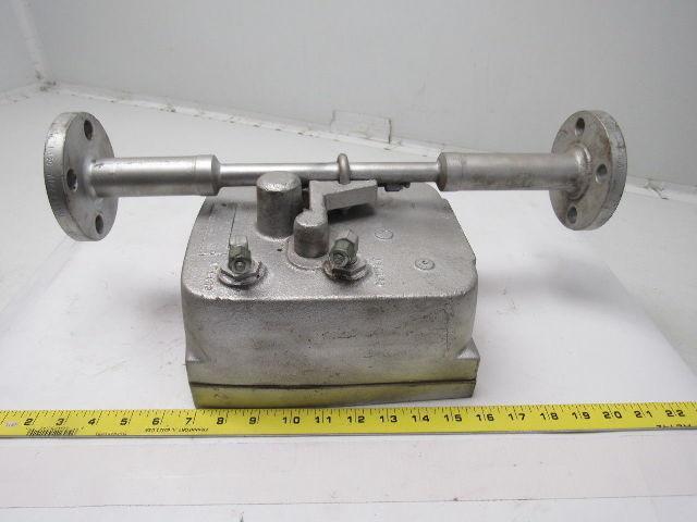 W&T Varea-Meter 4-1/4" SS Flange Mount Inline Pneumatic Transmitter 10-100%