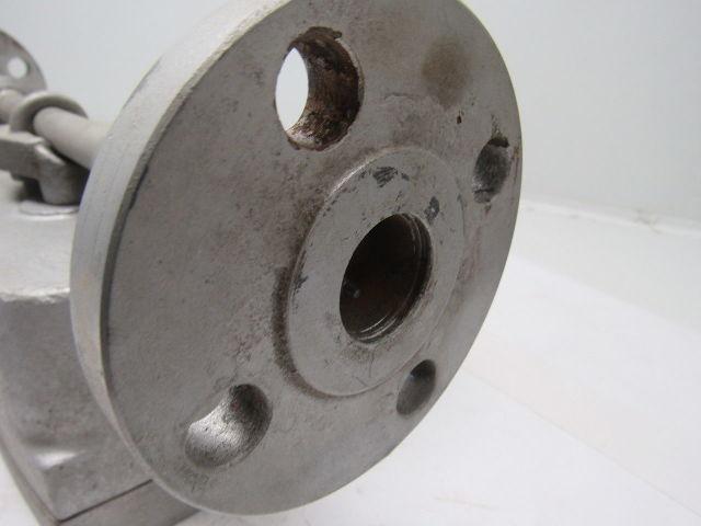 W&T Varea-Meter 4-1/4" SS Flange Mount Inline Pneumatic Transmitter 10-100%