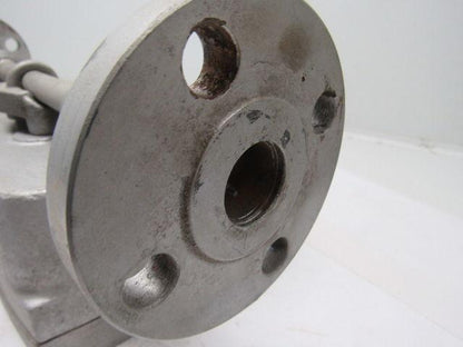 W&T Varea-Meter 4-1/4" SS Flange Mount Inline Pneumatic Transmitter 10-100%