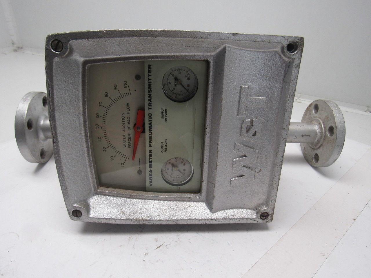 W&T Varea-Meter 4-1/4" SS Flange Mount Inline Pneumatic Transmitter 10-100%