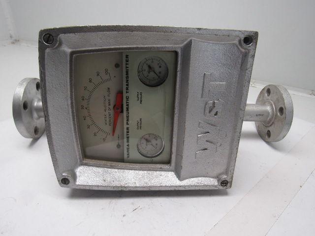 W&T Varea-Meter 4-1/4" SS Flange Mount Inline Pneumatic Transmitter 10-100%
