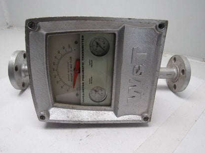 W&T Varea-Meter 4-1/4" SS Flange Mount Inline Pneumatic Transmitter 10-100%