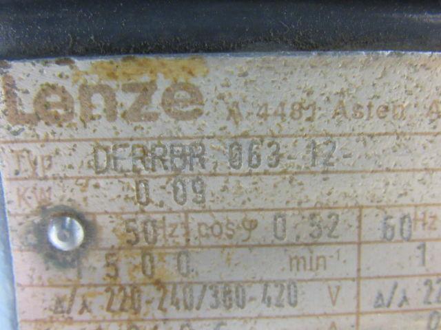 Lenze DERRBR,063-12 220-277/380-480V 50/60Hz. 3 Ph. 1800 RPM Motor With Brake