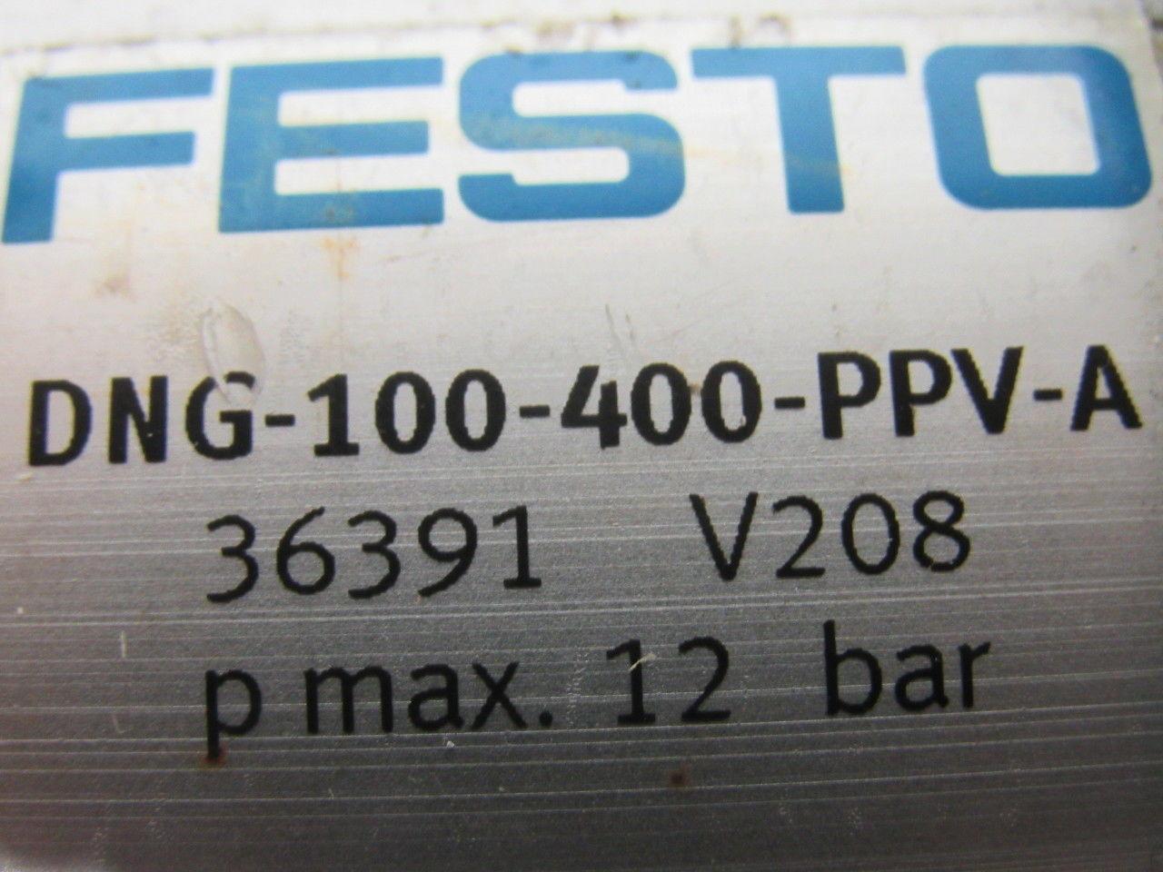 Festo DNG-100-400-PPV-A Pneumatic Air Cylinder 100mm Bore 400mm Stroke