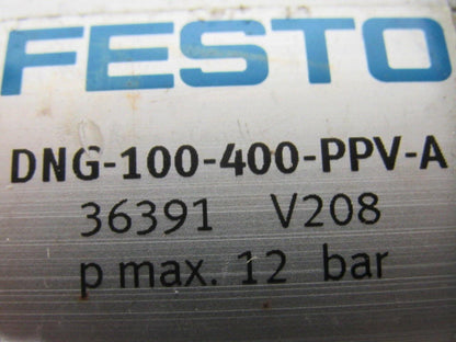 Festo DNG-100-400-PPV-A Pneumatic Air Cylinder 100mm Bore 400mm Stroke
