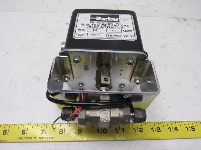 Parker 4Z-B6LJ-M-EA-C3 Model EA Electro-Mechanical Ball Valve Actuator 115V