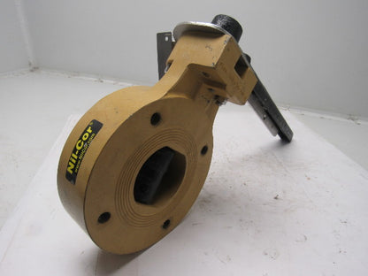 Andronaco NII-Cor 3-31HD-L-T-H-L 6" Butter Fly Valve W/Handle