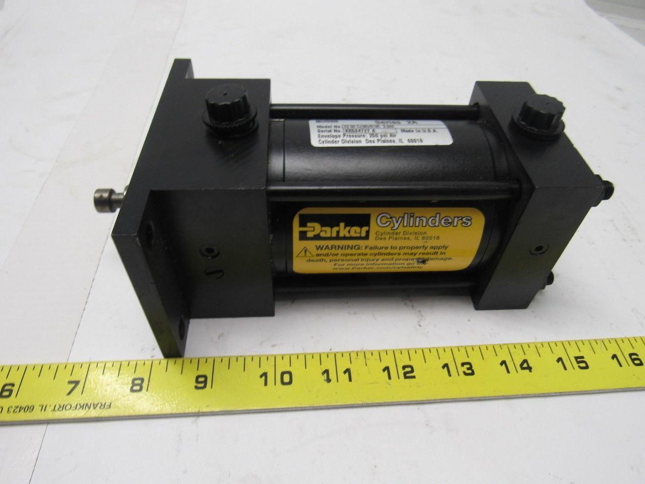 Parker CJ2AUS13C Series 2A 2-1/2" Stroke 5/8" Rod Air Cylinder Button Head Rod