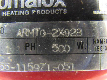 Chromalox ARMTO-2X928 120/240V 1PH 500W Immersion Heater W/Temperature Control