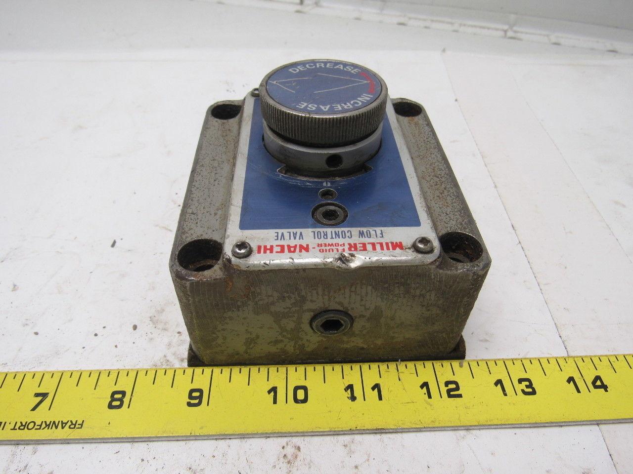 Miller Nachi CFT-G02-1.3G-E30 Hydraulic Flow Control Valve