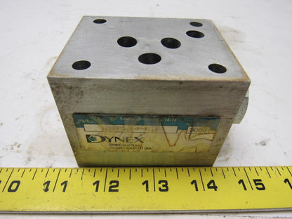 Dynex S8640-D05-P-V-20 Inlet Pressure Check Sandwich Valve