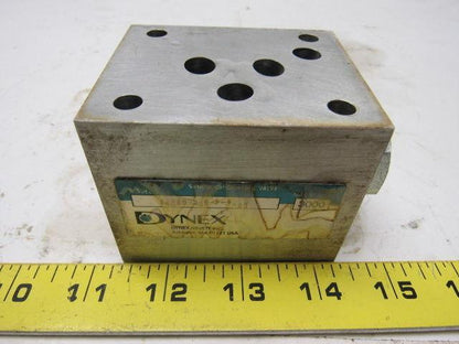 Dynex S8640-D05-P-V-20 Inlet Pressure Check Sandwich Valve