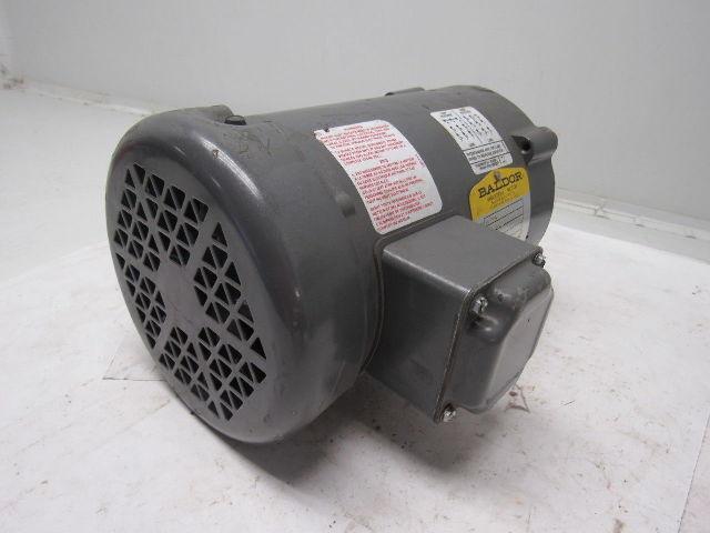 Baldor VW3538 1/2 Hp. 3 Ph. 60 Hz. 1725 RPM 5/8" Shaft Motor 56C Face Mount