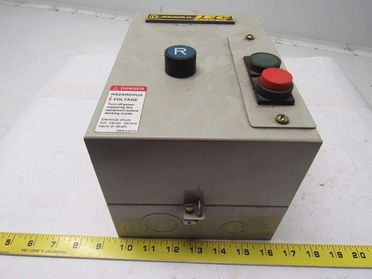 Square D LEDSUD2536G6 IEC Controls Enclosed Motor Starter 120V 60HZ