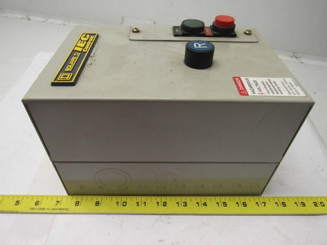 Square D LEDSUD2536G6 IEC Controls Enclosed Motor Starter 120V 60HZ