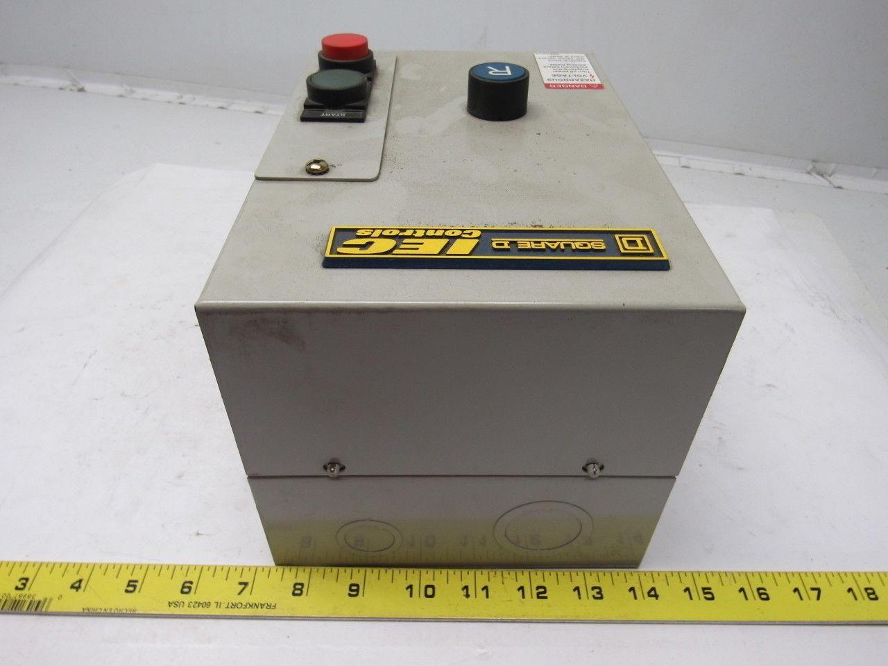 Square D LEDSUD2536G6 IEC Controls Enclosed Motor Starter 120V 60HZ