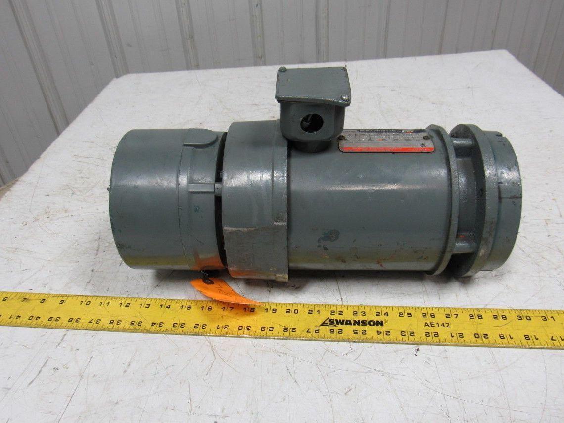 Reliance B77S377OM Type P Brake Motor 3/4 Hp. 1725 RPM 230/460V 60Hz Spline Gear