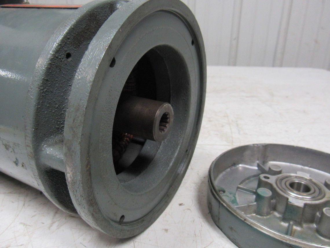 Reliance B77S377OM Type P Brake Motor 3/4 Hp. 1725 RPM 230/460V 60Hz Spline Gear