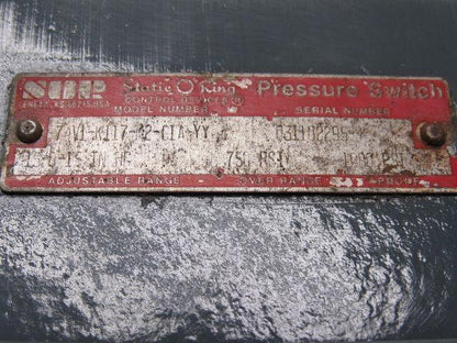 SOR 74V1-K117-M2-C1A-YY Static O Ring Pressure Switch Adjustable Gauge