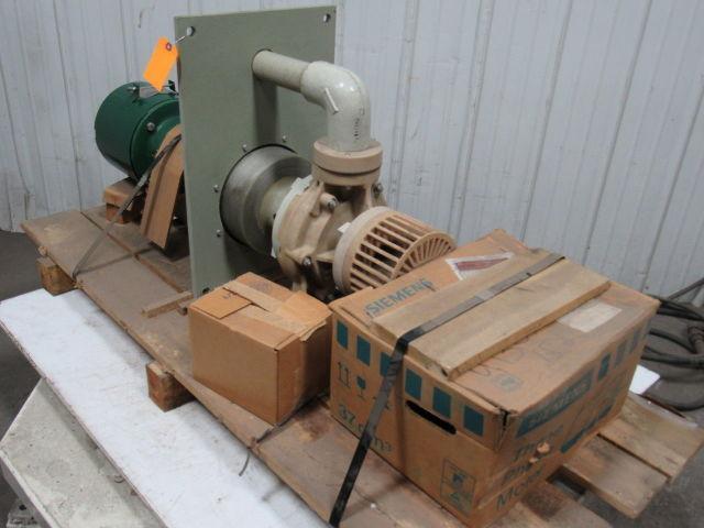 Fybroc 1.5x3x6 7500 Corrosive Liquid  Cantilever Pump 60GPM W/ Siemens 1.5HP