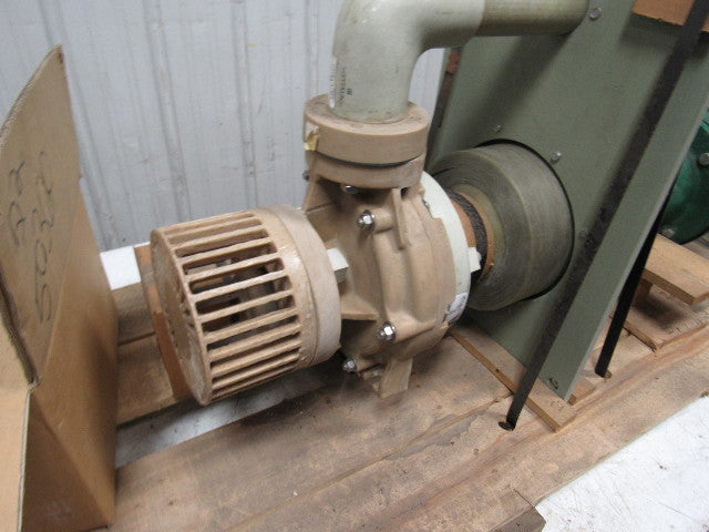 Fybroc 1.5x3x6 7500 Corrosive Liquid  Cantilever Pump 60GPM W/ Motor 1.5HP *NEW*