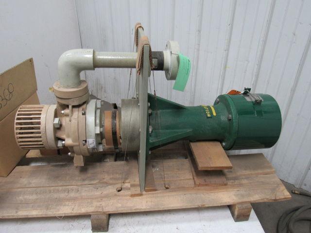 Fybroc 1.5x3x6 7500 Corrosive Liquid  Cantilever Pump 60GPM W/ Motor 1.5HP *NEW*