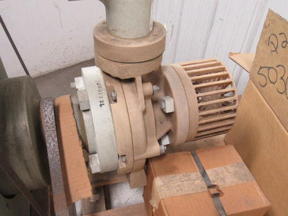 Fybroc 1.5x3x6 7500 Corrosive Liquid  Cantilever Pump 60GPM W/ Motor 1.5HP *NEW*