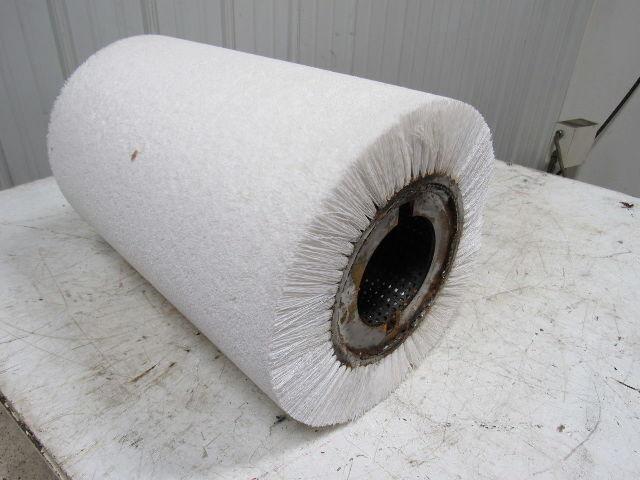 Danline 12" OD X 18" White Industrial Wide Face Metal Burnishing Brush