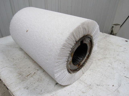 Danline 12" OD X 18" White Industrial Wide Face Metal Burnishing Brush