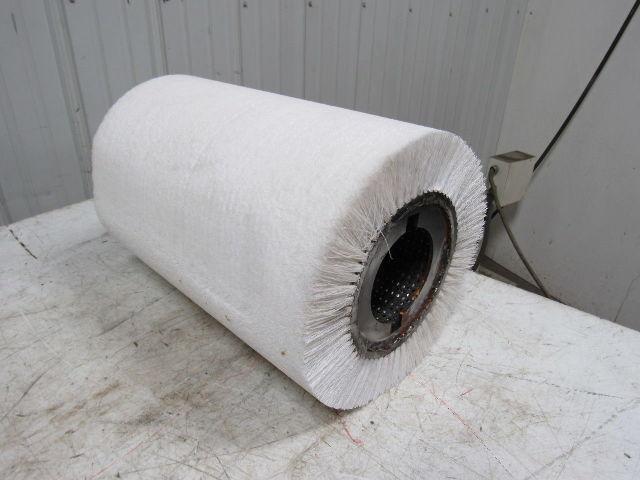 Danline 12" OD X 18" White Industrial Wide Face Metal Burnishing Brush