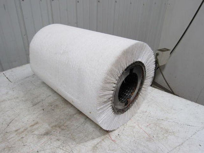 Danline 12" OD X 18" White Industrial Wide Face Metal Burnishing Brush