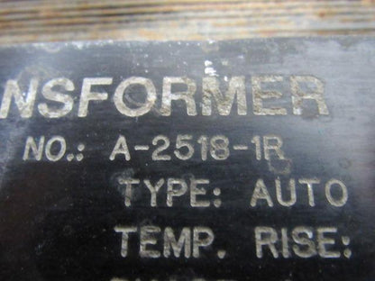 Hunterdon A-2518-1R Air Cooled 400 Kva Dry Type Auto Transformer 1PH