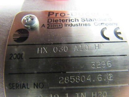 Dieterich Standard 2000HX030A10 HP Pro-Ducer Flow Meter Calibrated 0-19.1