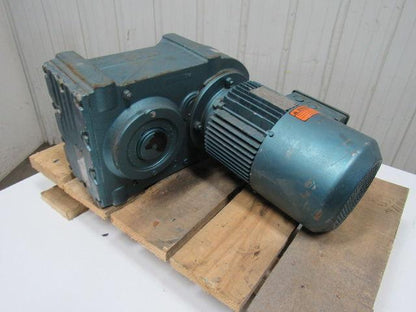 SEW FA77DT90S4BM62HR Gearmotor 1.5HP 230/460V 1740RPM In/ 18 Out 5250 In Lb