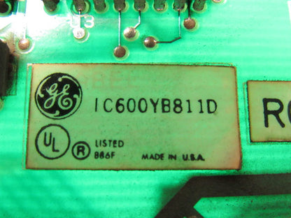 GE Fanuc IC600YB811D Series Six 10-50VDC/5VDC Input Module Card