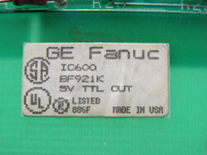 GE Fanuc IC600BF921K Series 6 Analog Output Module Card W/Lights 10-50VDC