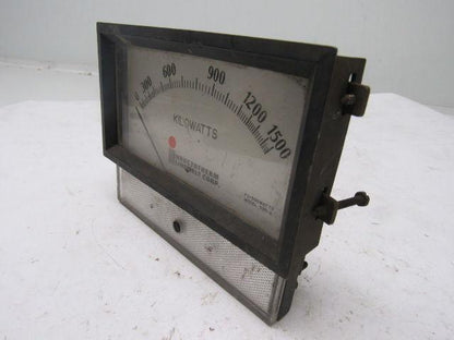 Inductotherm 530-G Kilowatts Panel Meter 0-1500 5-5/8" X 4-1/2"