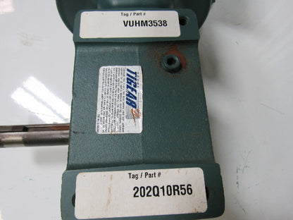 Baldor Tigear VUHM3538/202Q10R56 .5 HP 1740 RPM 3 PH 230/460V Gear Motor