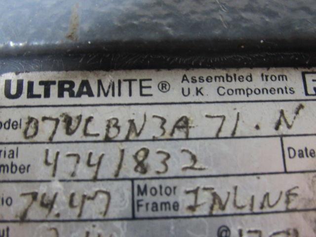 Falk Ultramite Inline Speed Reducer Gear Drive Triple Reduction 74.47:1 Ratio