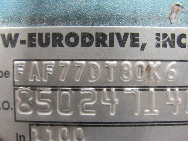 SEW EURODRIVE 8502471400000001 FAF77DT80K6 Gearmotor .5 HP 198.31 5.6 RPM Out