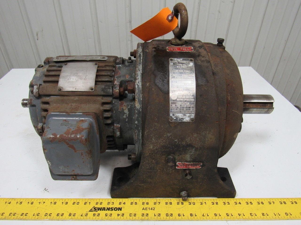 Louis Allis 0-267050 3 HP 1740 RPM 20.9 Ratio 84 Output RPM Electric Gearmotor
