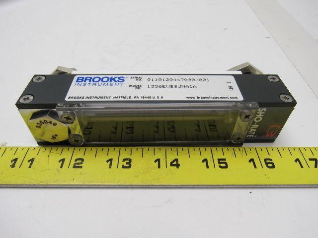 Brooks Instrument 1350EVB8JNA1A Glass Tube Variable Area Flow Meter W/O Valve
