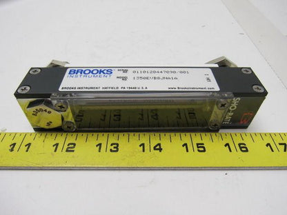 Brooks Instrument 1350EVB8JNA1A Glass Tube Variable Area Flow Meter W/O Valve