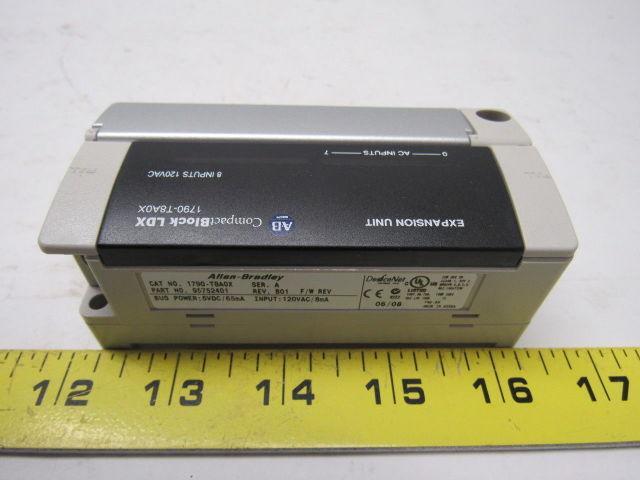 A-B Allen Bradley 1790-T8A0X Series A 110V 8 Output Expansion Block