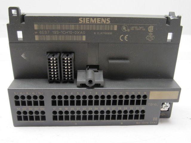 Siemens 6ES7193-1CH10-0XA0 Simatic Terminal Block 16 Channels For ET 200L