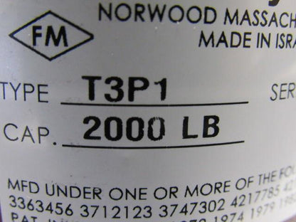 VISHAY PRECISION 464914 T3P1 Load Cell Transducer 2000 Lb. New In Box W/Cert.